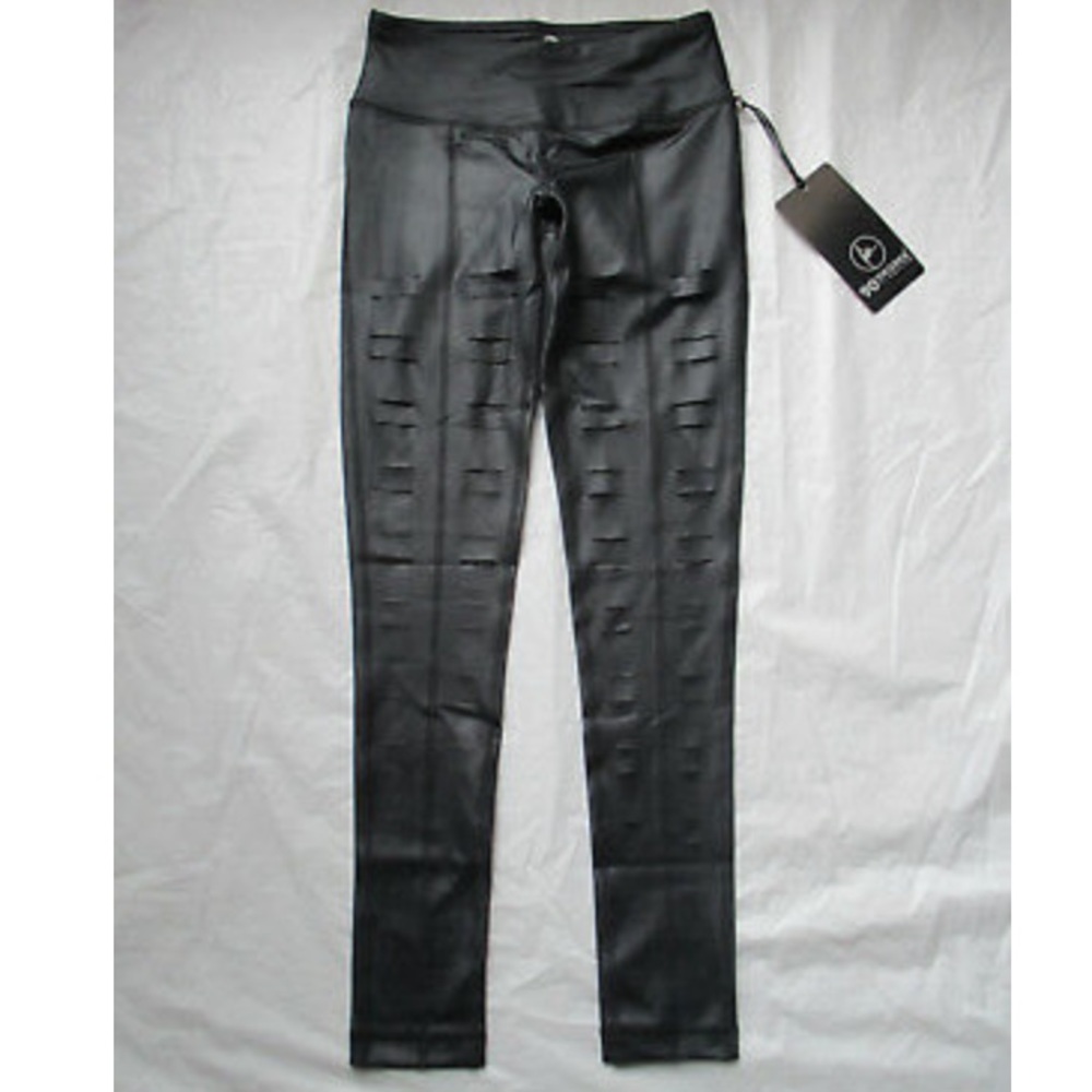 90 degrees by reflex black metallic yoga pants